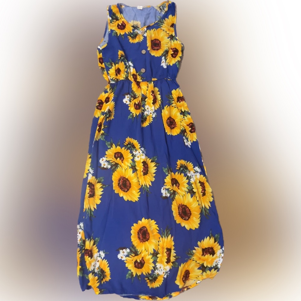 Sunflower maxi dress